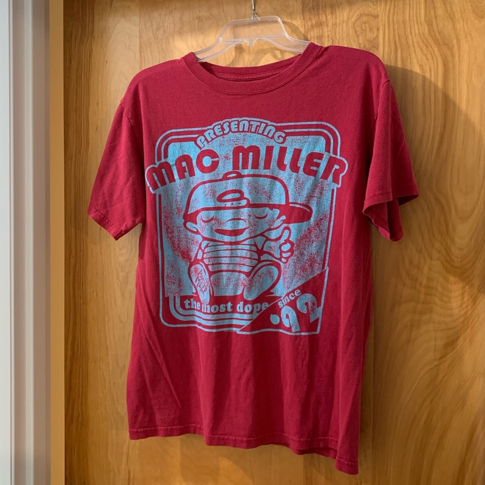 RARE Mac Miller The Most Dope Tee Shirt in Dark Red